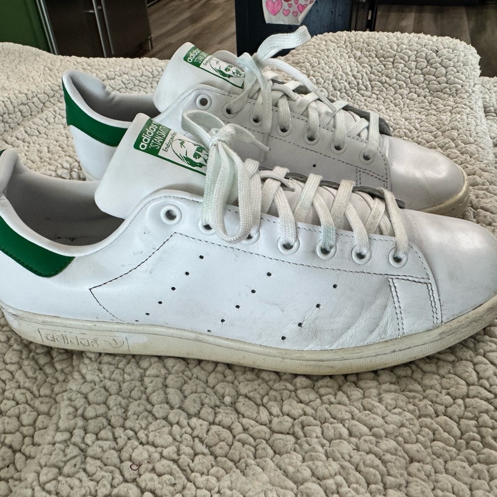 Adidas Stan Smith Swarovski white and green